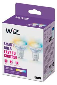 Philips Wiz Tunable white 8720169076709 LED žiarovka GU10 PAR16 4,7W/345lm 2700-6500K 2-set