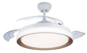 Philips 8720169279124 Bliss stropné svietidlo s ventilátorom LED D510mm 35+28W/4500lm 2700+4000+5500K zlatá, diaľkové ovládanie