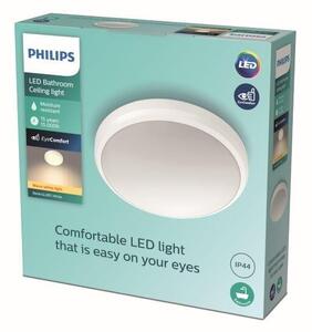 Philips Doris LED CL257 Stropné svietidlo do kúpeľne kruhové 6W/600lm 220mm 2700K IP44 biela
