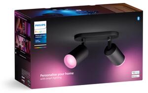 Philips Hue White and color ambiance 8720169319271 Fugato spot 2xGU10 4,2W 2000-6500+RGB čierna