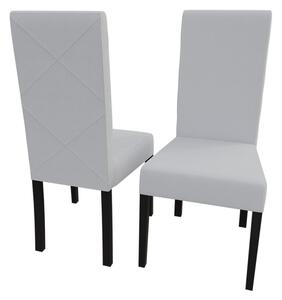 Jedálenská stolička MOVILE 4 - wenge / biela eko koža
