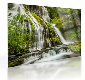 Sklenený obraz - Vodopád, Wind River Valley (70x50 cm)