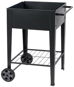 TRUHLÍK NA KVETY kov, plast, 58,5/60/80 cm - Kvety & kvetináče