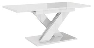 Kuchynský rozkladací stôl JORPE - betón / biely