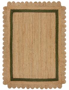 RUČNE TKANÝ KOBEREC, 120/170 cm zelená, prírodná farba Flair Rugs - Online Only bytové doplnky, Online Only