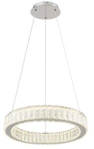 GLOBO 67162-50 MUCKY závesné svietidlo D500mm LED 50W/2995lm 2700-6000K chrómová, priehľadná, diaľkový ovládač