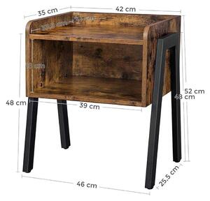 Príručný stôl 52 × 35 × 42 cm VASAGLE