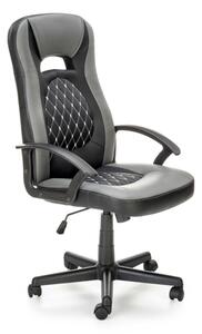 Kancelárska stolička CASTANO, 60x107-117x64, čierna/sivá