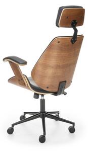 Kancelárska stolička GANZO, 62x119-129x70, hnedá/čierná