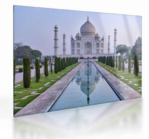 Sklenený obraz - Taj Mahal za východu slnka (70x50 cm)
