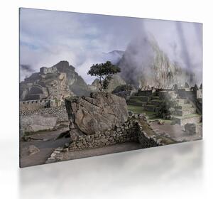 Sklenený obraz - Machu Picchu (70x50 cm)