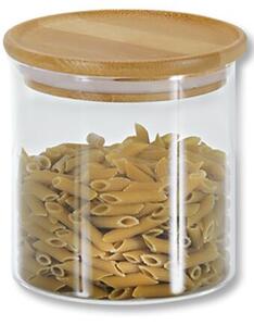 Skladovacie nádoby 3 ks, Ø 10 cm, sklo/bambus KESPER 9233313