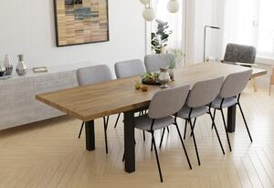 Rozkladací jedálenský stôl GOLOS, 200x78,5x100, retro drevo