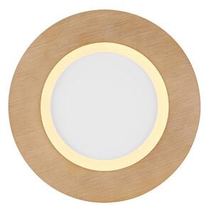 GLOBO 41767R CLAY stropné svietidlo D300mm LED 23,4W/1370lm 2700-6500K biela, imitácia dreva