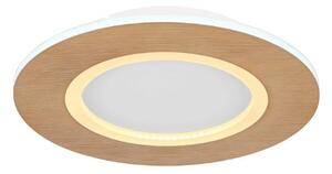 GLOBO 41767R CLAY stropné svietidlo D300mm LED 23,4W/1370lm 2700-6500K biela, imitácia dreva