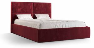 Manželská posteľ 160 cm Alfonso (bordová) (s roštom a úložným priestorom). Vlastná spoľahlivá doprava až k Vám domov. 1046802