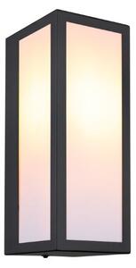 GLOBO 31980O GUNDULA vonkajšie nástenné svietidlo 1xE27 IP44 matná čierna, biela