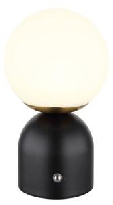 GLOBO 21006S JULSY dotyková stolná lampička V210mm LED 2,5W/189lm 2700+4000+6500K matná čierna, vrátane CR18650 1800mAh 3,7V, USB kábel