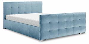 Manželská posteľ 140 cm Billie (modrá) (s roštom a úložným priestorom). Vlastná spoľahlivá doprava až k Vám domov. 1046817