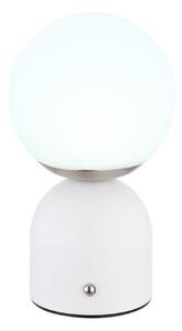 GLOBO 21006W JULSY dotyková stolná lampička V210mm LED 2,5W/189lm 2700+4000+6500K matná biela, vrátane CR18650 1800mAh 3,7V, USB kábel