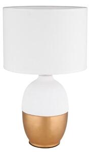 GLOBO 21627W VALENTINO stolná lampička V430mm 1xE14 zlatá, biela