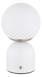 GLOBO 21006W JULSY dotyková stolná lampička V210mm LED 2,5W/189lm 2700+4000+6500K matná biela, vrátane CR18650 1800mAh 3,7V, USB kábel