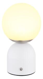 GLOBO 21006W JULSY dotyková stolná lampička V210mm LED 2,5W/189lm 2700+4000+6500K matná biela, vrátane CR18650 1800mAh 3,7V, USB kábel