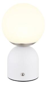 GLOBO 21006W JULSY dotyková stolná lampička V210mm LED 2,5W/189lm 2700+4000+6500K matná biela, vrátane CR18650 1800mAh 3,7V, USB kábel