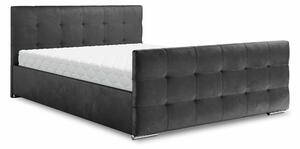 Manželská posteľ 180 cm Billie (tmavosivá) (s roštom a úložným priestorom). Vlastná spoľahlivá doprava až k Vám domov. 1046834