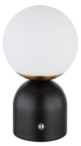 GLOBO 21006S JULSY dotyková stolná lampička V210mm LED 2,5W/189lm 2700+4000+6500K matná čierna, vrátane CR18650 1800mAh 3,7V, USB kábel