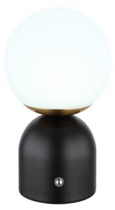 GLOBO 21006S JULSY dotyková stolná lampička V210mm LED 2,5W/189lm 2700+4000+6500K matná čierna, vrátane CR18650 1800mAh 3,7V, USB kábel
