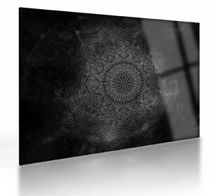 Sklenený obraz - Mystická mandala (70x50 cm)