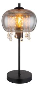 GLOBO 15839T CORRY stolná lampička V450mm 1xE27 matná čierna, dymová