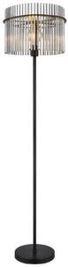 GLOBO 15698S GORLEY stojacia lampa V1520mm 1xE27 matná čierna, dymová
