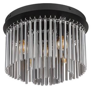 GLOBO 15698D GORLEY stropné svietidlo D320mm 5xE14 matná čierna, dymová