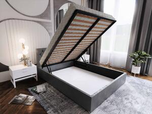 Manželská posteľ 160 cm Danita (bordová) (s roštom a úložným priestorom). Vlastná spoľahlivá doprava až k Vám domov. 1046855