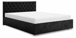 Manželská posteľ 160 cm Danita (čierna) (s roštom a úložným priestorom). Vlastná spoľahlivá doprava až k Vám domov. 1046850