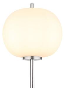 GLOBO 15345SNO BLACKY I stojacia lampa V1600mm 1xE27 matný nikel, biela
