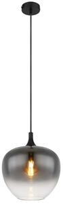 GLOBO 15548H1 MAXY závesné svietidlo D290mm 1xE27 matná čierna, dymová