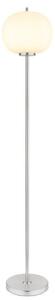 GLOBO 15345SNO BLACKY I stojacia lampa V1600mm 1xE27 matný nikel, biela