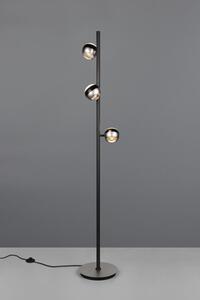 TRIO SELECT 444410307 ORBIT stojacia lampa V1500mm SMD LED 3x8W/3x800lm 2300+3000+4000K čierna, nikel matný, ON/OFF