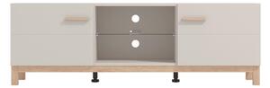 TV DIEL, kašmírová, dub artisan, 154/50,5/41,5 cm Hom`in - TV nábytok