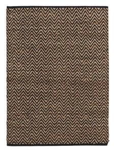Koberec v čierno-prírodnej farbe 120x170 cm Zigzag – douceur d'intérieur