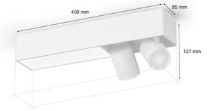 Philips HUE White and color ambiance 8720169318373 Centris stropné svietidlo LED/2-spot LED 11W + 2xGU10 4,2W 2000-6500K+RGB biela