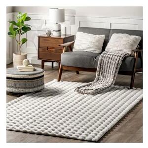 Biely prateľný koberec 150x230 cm Bubble White – Mila Home