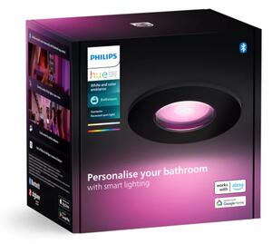 Philips HUE White and color ambiance 8720169320833 Xamento zápustné svietidlo D93mm GU10 4,2W/350lm 2000-6500K+RGB IP44 čierna