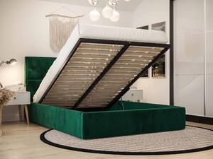 Manželská posteľ 140 cm Elna (tmavosivá) (s roštom a úložným priestorom). Vlastná spoľahlivá doprava až k Vám domov. 1046896