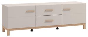 TV DIEL, kašmírová, dub artisan, 154/50,5/41,5 cm Hom`in - TV nábytok
