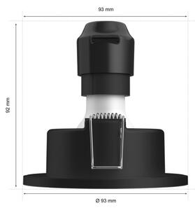 Philips HUE White and color ambiance 8720169320895 Xamento zápustné svietidlo D93mm GU10 4,2W/350lm 2000-6500K+RGB IP44 čierna 3-set