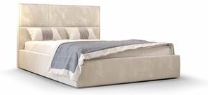 Manželská posteľ 140 cm Elna (béžová) (s roštom a úložným priestorom). Vlastná spoľahlivá doprava až k Vám domov. 1046902